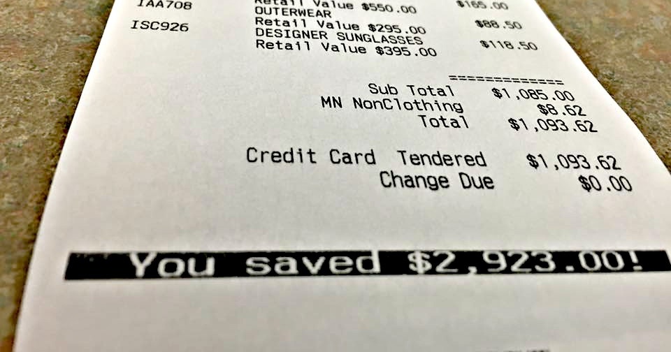 receipt Opitz Outlet